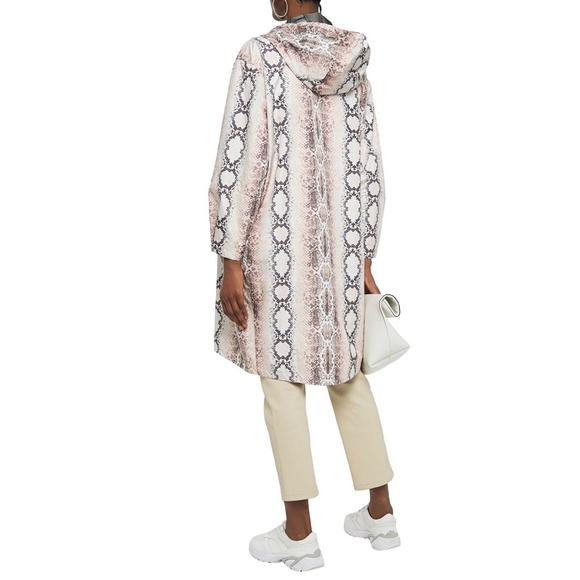 Maje Baro Snake-Print Shell Hooded Jacket - Picture 5 of 5